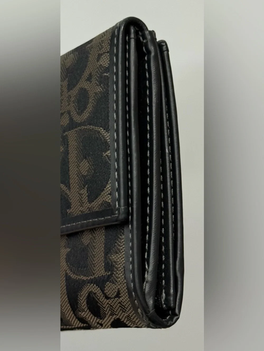 Christian Dior oblique jacquard long wallet